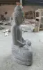 Product image 6 of the product “Seated Buddha made of Riverstone in Dhyana position - gesture of meditation, H.102 cm, natural. ”